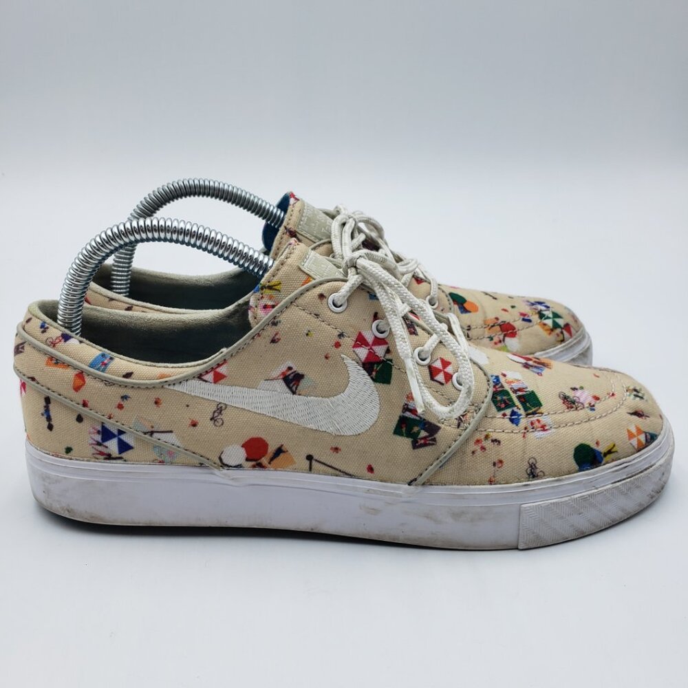 Nike Stefan Janoski Zoom Sneakers 7.5 Mens Beach Day Lace Up Shoes Tan